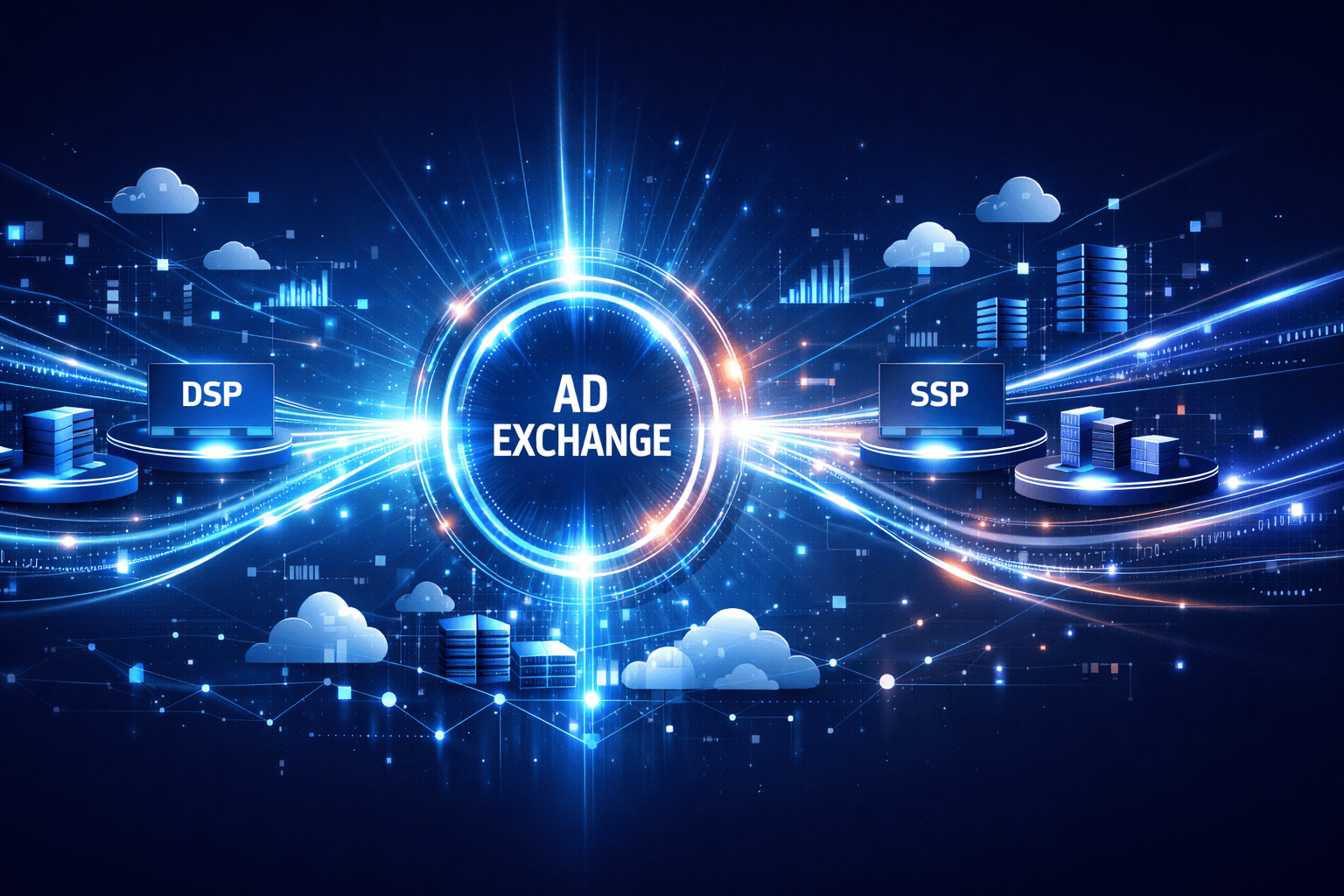 DSP vs SSP vs ad exchange architecture in programmatic advertising ecosystem